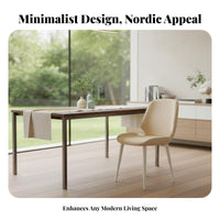 Upholstered Shell Chair Modern Design Indoor Furniture Sturdy Frame for Kitchen