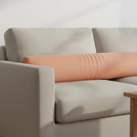 Lateral Sleeper Leg Pillow Removable and Washable Cover Long Bolster Pillow Skin-Friendly Material Bedding Accessory for Women, Tall People