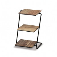 Dessert Stand with Wooden Shelves Rustic 3 Tier Cake Stand Modern Tiered Serving Platter for Party Hosts, Home Entertaining