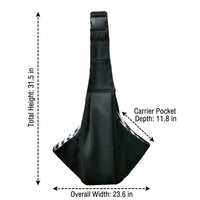 Portable Cat Carrier Bag for Kitten, Medium Soft Polyester Shoulder Bag with Adjustable Strap, Open Top Outdoor Travel Hiking Pouch Case