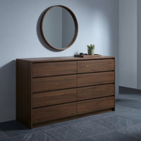 Chest of Drawers Minimalist Dresser Floor-Standing Chest of Drawers with Cut-out Handles for Bedroom, Living Room, Apartment