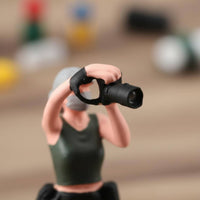 1/64 Scale Photographer Figure Highly Detailed Photographer Model Figure High Detail Miniature Street People Figurine for Hobbyists
