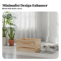 Wooden Crate Set Rustic design Slatted Wood Crate DIYconvenient for Shopkeepers