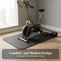 Noise Reducing Fitness Equipment Mat Vibration Reduction Shock Absorbing Floor Mat Easy to Clean Gym Flooring Moisture Resistant for Garage