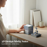 3D Paper Carving Notepad Creative Gift Tear-off Sculpture Memo Pad Original Design Paper Carving Art Memo Pad for Students, Adults, Study Room, School