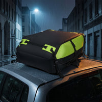 Car Rooftop Cargo Carrier with Straps Reflective Car Roof Rooftop Storage Bag Secure for Camping