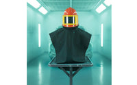 Paint Spray Hood Breathable Design Safety Sandblasting Helmet Wide View Lens