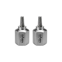 2 Pieces Extractor with Spiral Tip Long-Lasting Spiral Screw Extractor