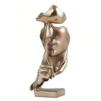 Decorative Sculpture Sculpted Bronze Figurine Modern for Bookshelf, Homeowners
