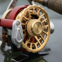 Small-Shape Line Fishing Reel Openwork Spool Automatic Fishing Reel Metal Frame