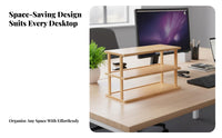 Multitier storage-spaceSaving Desk Organizer Sturdy Construction for Dorm Room