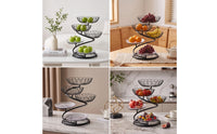 5-Tier Fruit Basket Stand Iron for Dining Table, Hosts