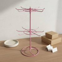 Rotating Jewelry Stand Untangled Design Revolving Jewelry Organizer Multifunctional Rotating Necklace Stand for Women, Girls, Dresser Top, Craft Show
