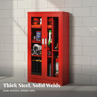 Fire Suppression Device Cabinet Rust-Resistant Fire Cabinet Heavy-Duty Emergency Equipment Locker for Property Managers, Business Owners, Schools
