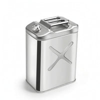 Stainless Steel Fuel Can Portable Container Rust-Resistant for Garage, Mechanics