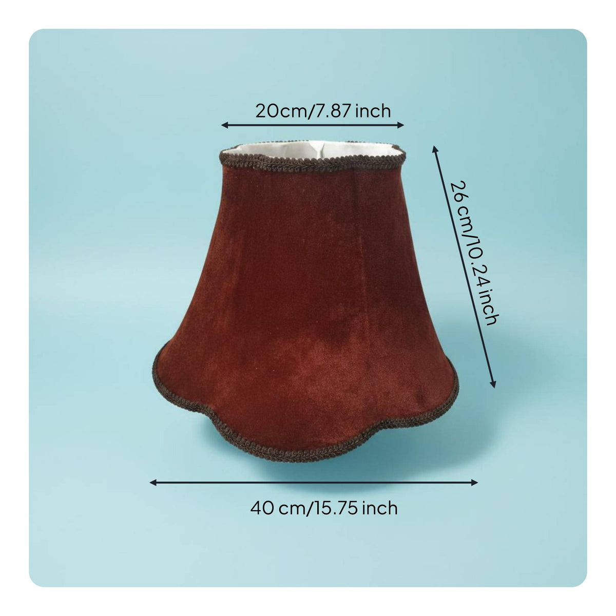 Velvet Lamp Shade Textile Cover Bedside Lamp Shade Easy to Install