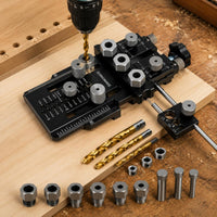 Dowel Drilling Jig Kit Accurate Alignment Woodworking Tool Precision Positioning