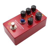 MOSKYAUDIO M Series RED BROWN Distortion Guitar Effect Pedal