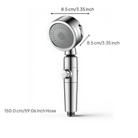 High-pressure filtered shower head