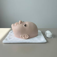 Eyelash Extension Practice Head Soft Gel Eyelash Extension Mannequin Skin-Tone