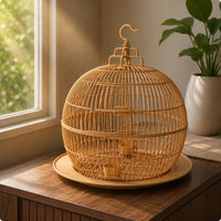 Spherical Bird Enclosure Lightweight Birdcage Hanging Hook for Outdoor