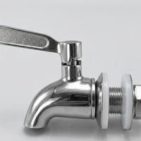 Beverage Dispenser Tap with Paddle Handle, 304 Stainless Metal Beverage Dispenser Tap Faucet, G1/2 Juice Dispenser Tap for Juice Bottle Beer Keg