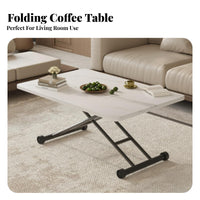 Reshapeable elevateTop Table Space Saving elevateTop Rolling Desk Multi-Functional With Wheels for Small Apartment Residents