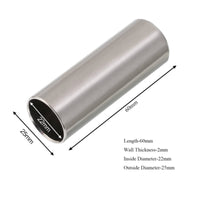 2 Pieces Glossy Surface 2-Piece Guitar Slide Set Sustain Guitar Slide Set Bright Sound Music Accessory Warm Tone for Practice, Performance