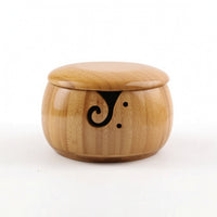 Yarn Bowl with Lid Smooth Yarn Bowl Stable for Crafters