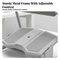 Adjustable Footrest Anti-Slip Design Footstool Massaging Surface for Students