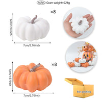 Thanksgiving Foam Pumpkin Decor Set (16 Pieces)