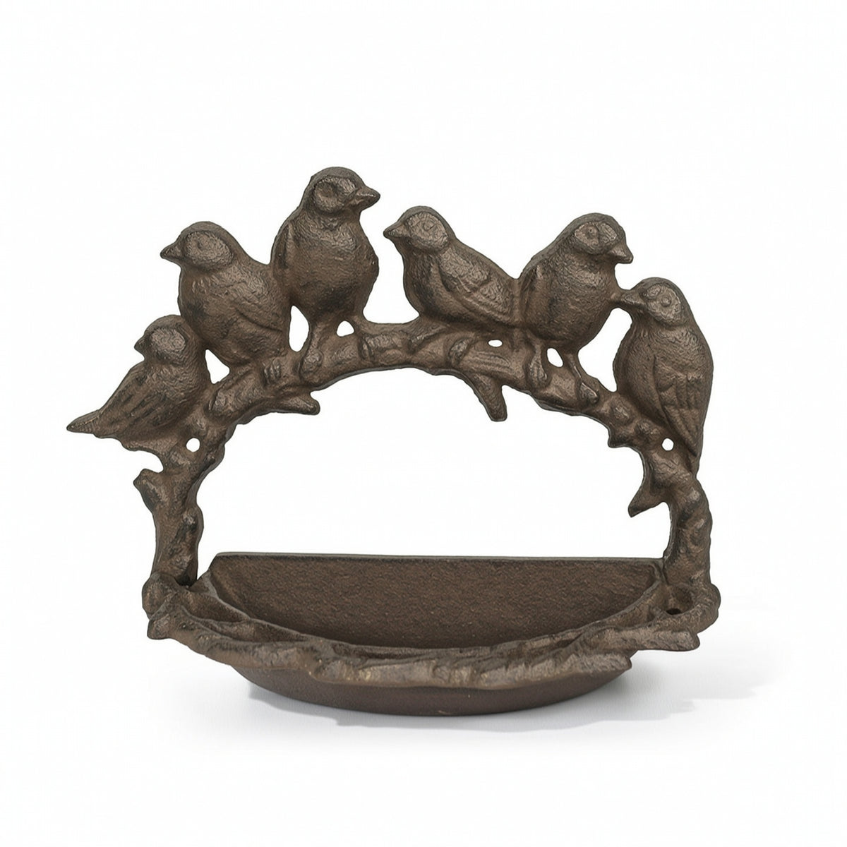 Cast Iron Bird Feeder Rustic Pedestal Bird Feeder Decorative for Yard, Gardeners