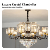 Crystal highlights helical Staircase Light Luxury Design helical Staircase Chandelier Statement Piece Ceiling Fixture Modern aesthetic for Villa Owners, Homeowners, Interior Designers, Living Room, Foyer, attic space Space