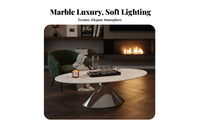 Italian-Inspired Round Pedestal Table Luxury Aesthetic Living Room Furniture Minimalist design Floating Design for Interior Designers, Homeowners, Apartment Dwellers, Hotel Lobby, Lounge Area, Office Reception, Small Spaces