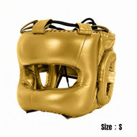 Boxing Headgear Molded Shape Full-Face Boxing Helmet Stitching Detail