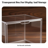 Vinyl Album Display Case Dustproof Vinyl Album Storage Box Dust-Proof