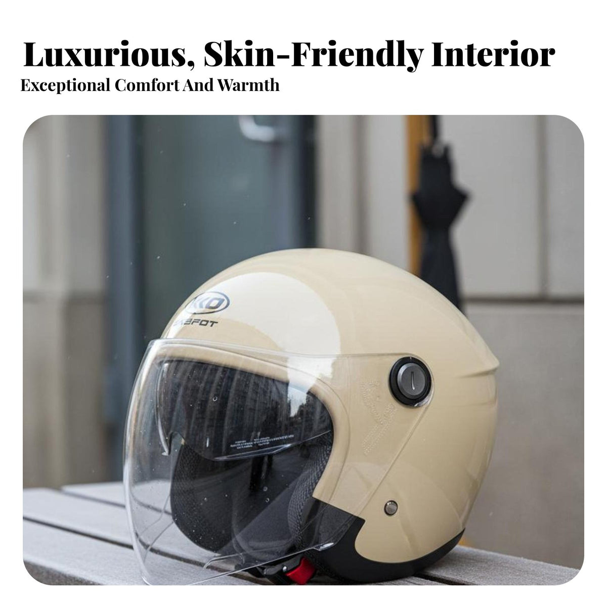Electric Bike Helmet 3C Certified Half Shell Helmet All Seasons Use Secure Headwear for Riders, Winter Riding, City Commuting