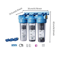 10 Inch Water Filter Housing Protects Appliances Whole House Pre-Filter