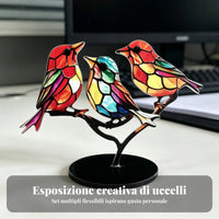 Bird on Branch Ornament Easy to Clean Compact Hummingbird Craft Statue