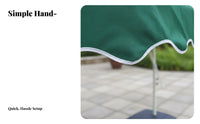 Heavy Duty Easy Open Lever Large Patio Umbrella Waterproof Square Garden Parasol for Homeowners, Business Owners, Backyard, Poolside, Balcony