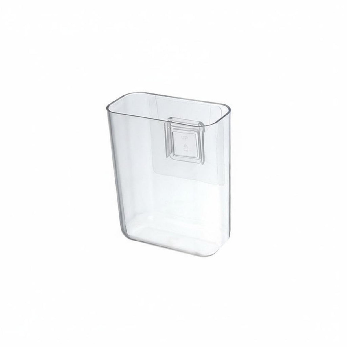 Narrow vertical surfaceMount container Clear Design Organizer Box Easy Installation for Dorm Room