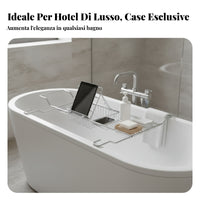 Tablet Holder Bath Rack Open Metal Extendable Bath Tray Wire Frame