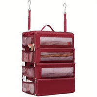 Foldable Multi-Function Clothes Storage Organizer with Hanging Multi-Layer Design, Large Capacity