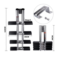 Folding Stainless Steel Boat Ladder Foldable for Yacht, Swimming