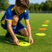 LDPE Color Cone, Marker Cone, Training Cone, For Soccer Practice, Track And Field, Compatible With Physical Education Classes