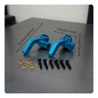 Front Steering Cup Set Anodized coating/12 Scale Steering Block Lightweight RC   Joint Arms for Rough Terrain