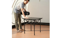 Roll up Folding Table Compact Foldable Outdoor Table Easy Storage for Beach
