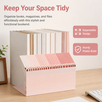 Adjustable Book Ends, L-Shaped Bookends for Shelves, Piano Key Design Retractable Bookend Stand, Synthetic Material for Home Office