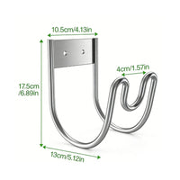 U-Shaped Hose Rack Heavy Duty Wall Mounted Hose Hanger Stainless Steel