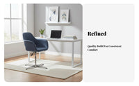 Curved rear Rolling Chair Modern Design Office Furniture Adjustable Height